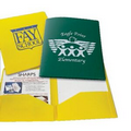 2 Pocket Welded Poly Folder (11 11/16"x9 1/2" Folded)
